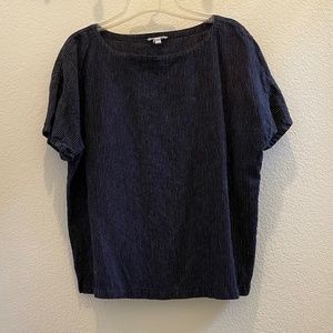 Eileen Fisher Linen Box Top